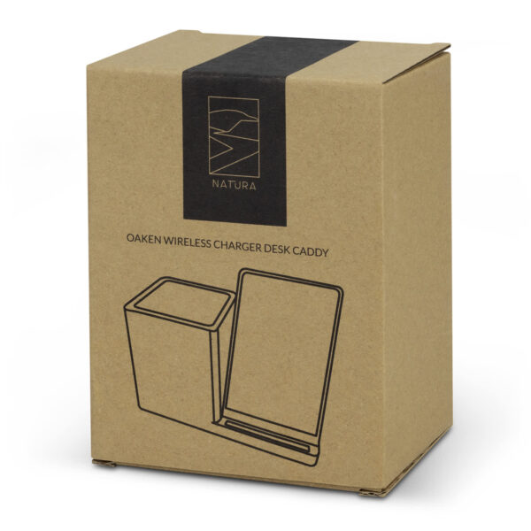 NATURA Oaken Wireless Charger Desk Caddy - Image 4