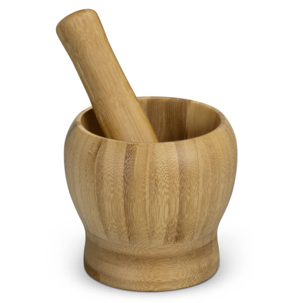 NATURA Bamboo Mortar and Pestle - Image 2
