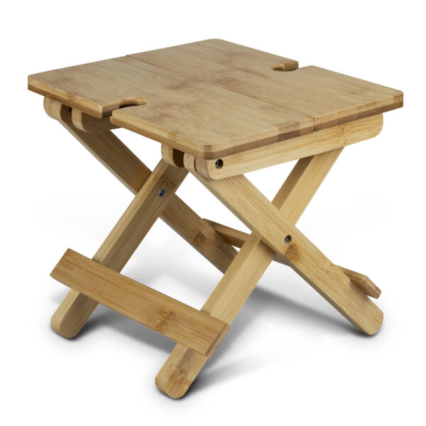 NATURA Bamboo Folding Wine Table - Image 2
