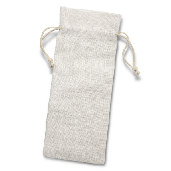 Jute Wine Drawstring Bag - Image 3