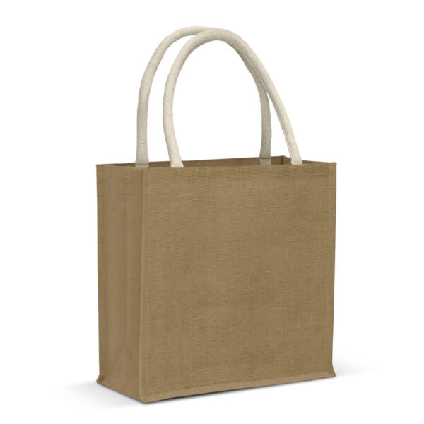 Monza Starch Jute Tote Bag - Image 2
