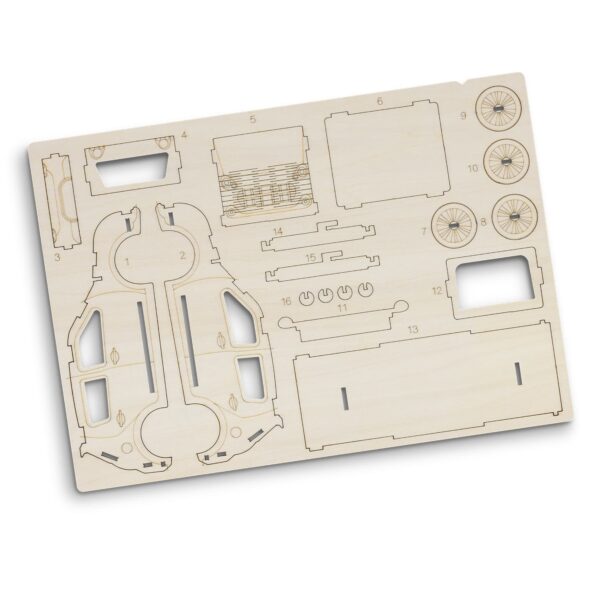 BRANDCRAFT Hatchback Car Wooden Model - Image 3