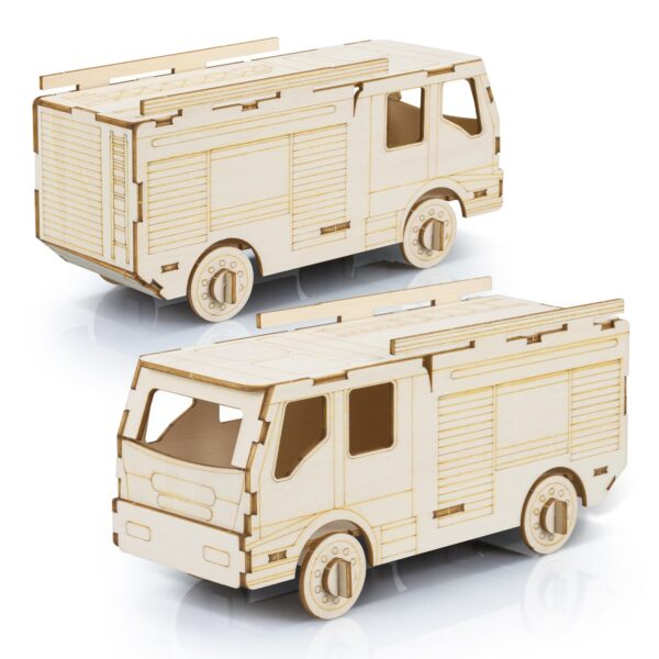 BRANDCRAFT Fire Truck Wooden Model - Image 2
