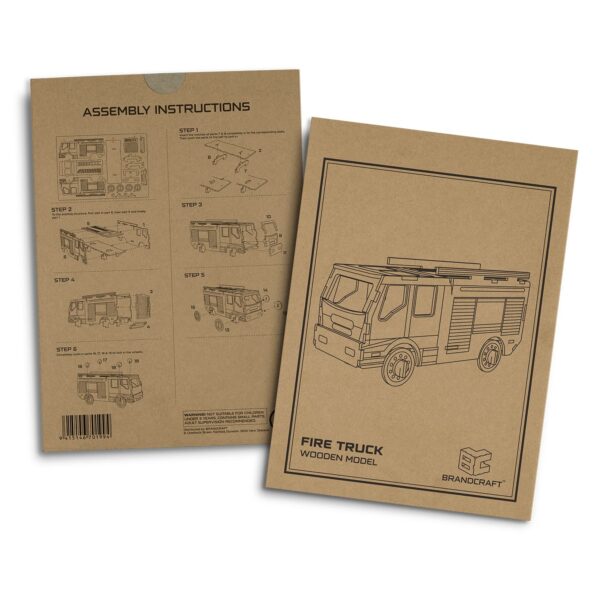 BRANDCRAFT Fire Truck Wooden Model - Image 4