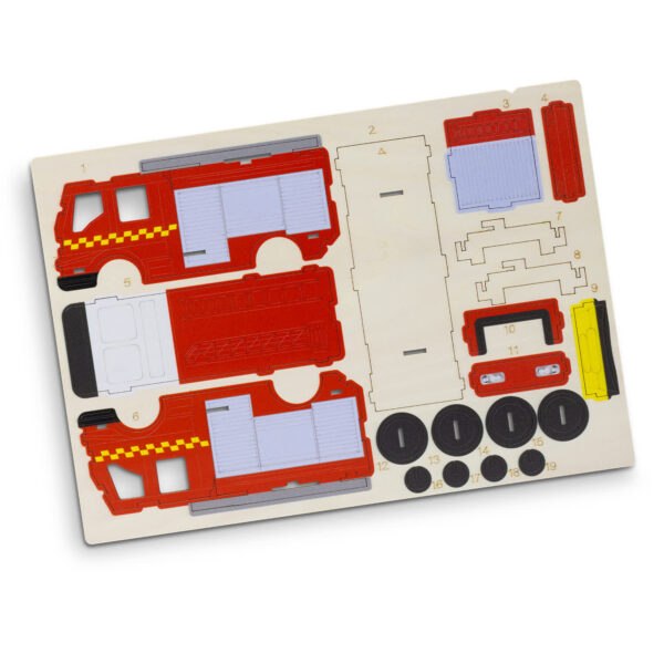 BRANDCRAFT Fire Truck Wooden Model - Image 5