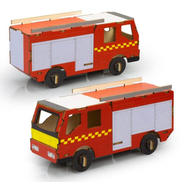 BRANDCRAFT Fire Truck Wooden Model - Image 6