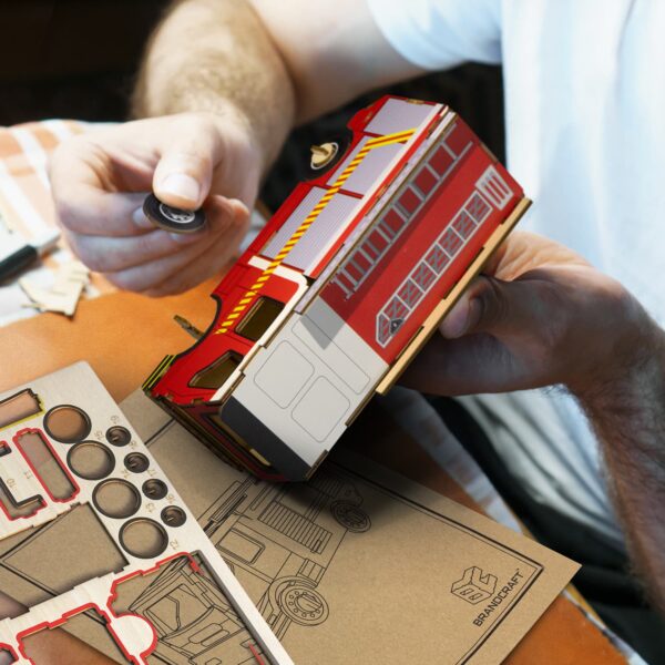 BRANDCRAFT Fire Truck Wooden Model - Image 7