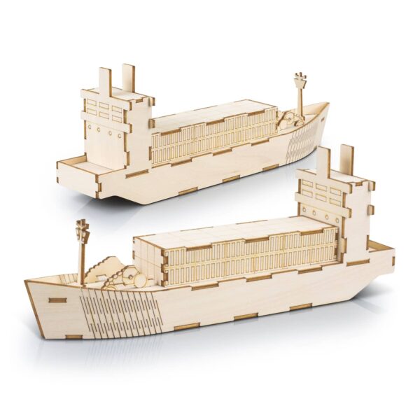 BRANDCRAFT Cargo Ship Wooden Model - Image 2