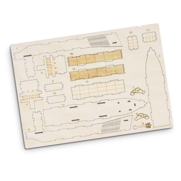BRANDCRAFT Cargo Ship Wooden Model - Image 3