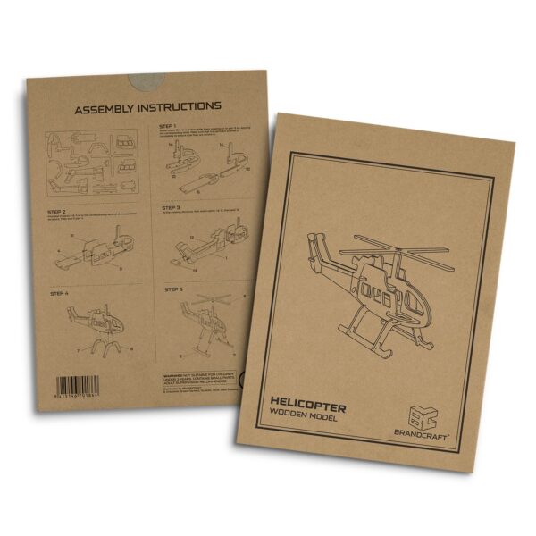 BRANDCRAFT Helicopter Wooden Model - Image 4