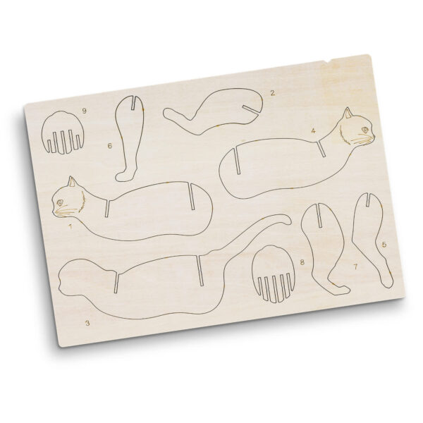 BRANDCRAFT Cat Wooden Model - Image 3