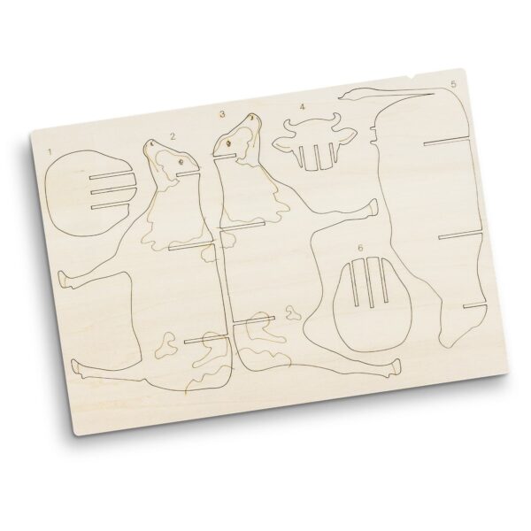 BRANDCRAFT Cow Wooden Model - Image 3