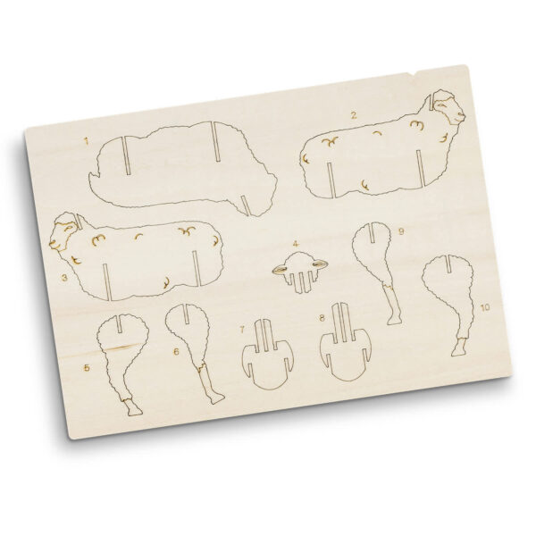BRANDCRAFT Sheep Wooden Model - Image 3