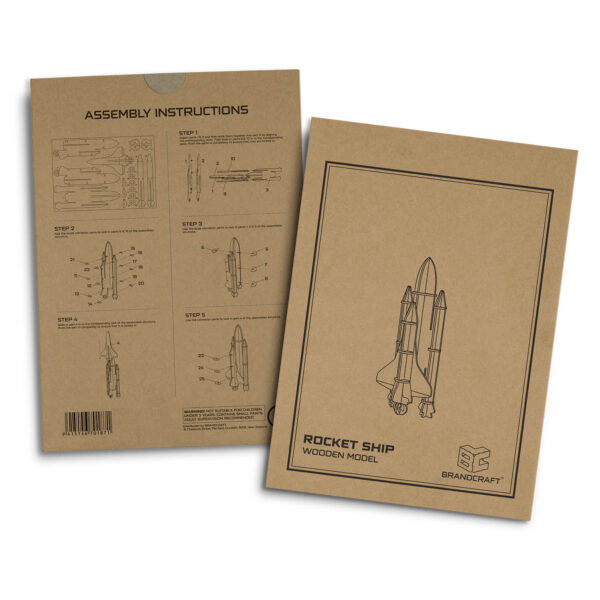 BRANDCRAFT Rocket Ship Wooden Model - Image 4