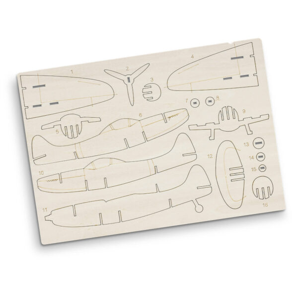 BRANDCRAFT Spitfire Wooden Model - Image 3