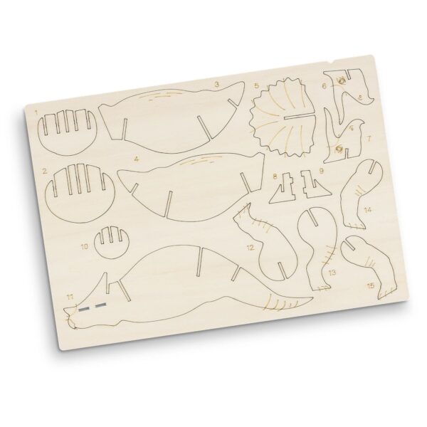 BRANDCRAFT Triceratops Wooden Model - Image 3