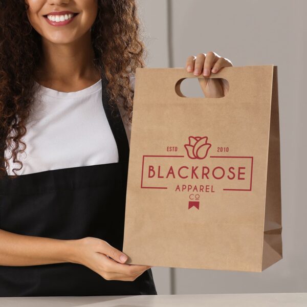 Large Die Cut Paper Bag Portrait - Image 6