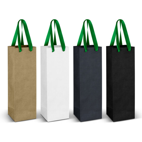 Wine Ribbon Handle Paper Bag - Image 8