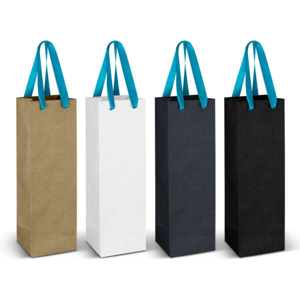 Wine Ribbon Handle Paper Bag - Image 9
