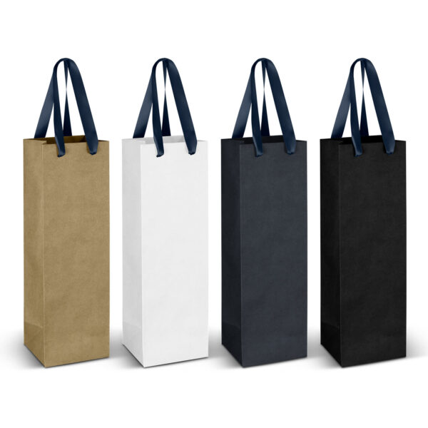 Wine Ribbon Handle Paper Bag - Image 10
