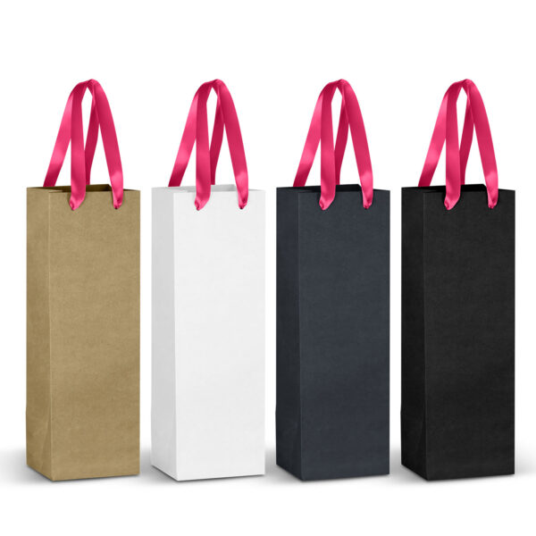 Champagne Ribbon Handle Paper Bag - Image 5