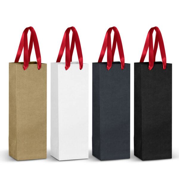 Champagne Ribbon Handle Paper Bag - Image 6
