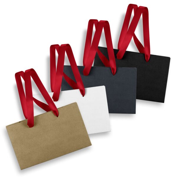Small Ribbon Handle Paper Bag - Image 2