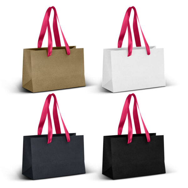 Small Ribbon Handle Paper Bag - Image 5