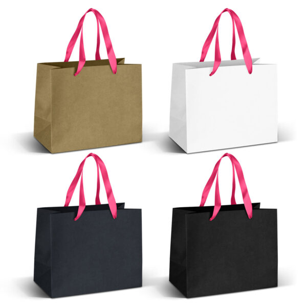 Medium Ribbon Handle Paper Bag - Image 5