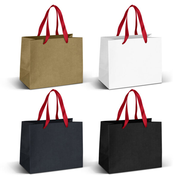 Medium Ribbon Handle Paper Bag - Image 6