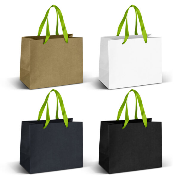 Medium Ribbon Handle Paper Bag - Image 7
