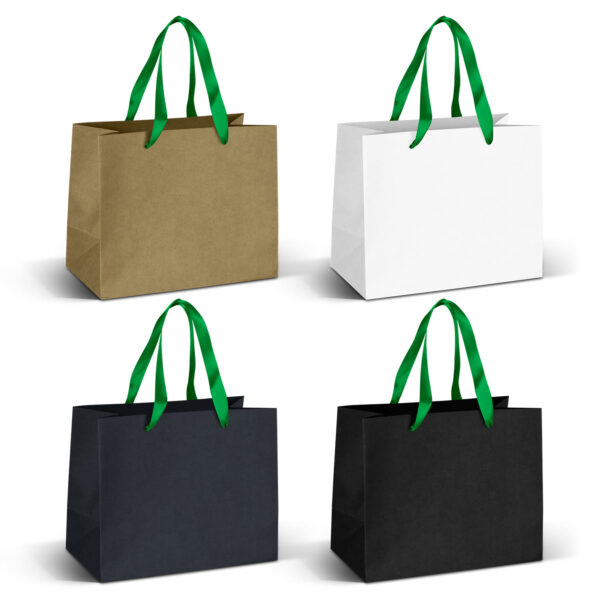 Medium Ribbon Handle Paper Bag - Image 8