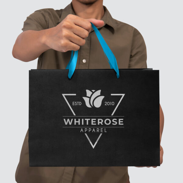 Large Ribbon Handle Paper Bag - Image 14