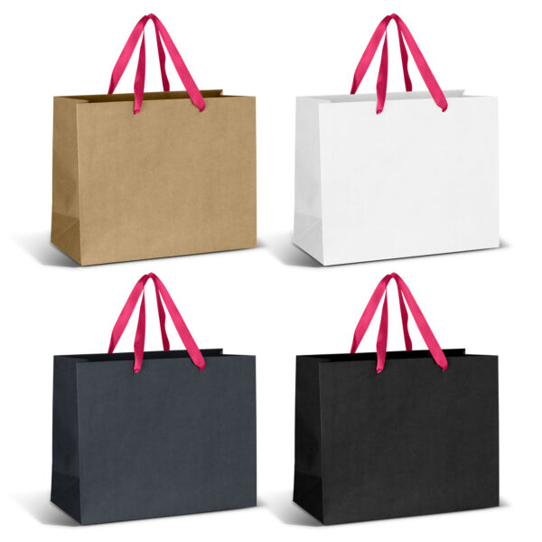 Large Ribbon Handle Paper Bag - Image 5