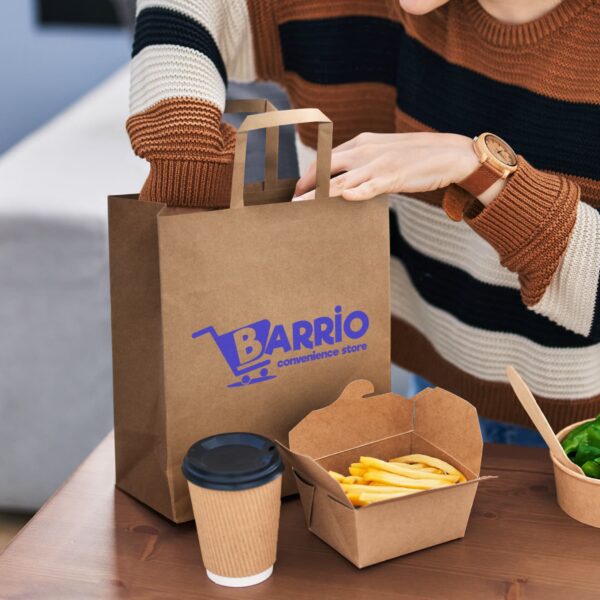 Large Flat Handle Paper Bag Portrait - Image 6