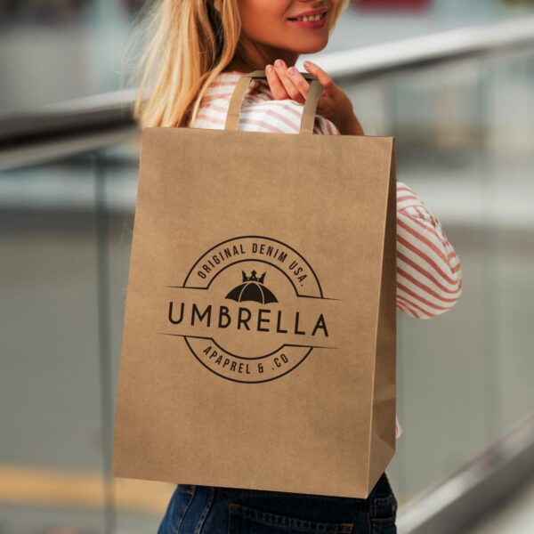 Extra Large Flat Handle Paper Bag Portrait - Image 6
