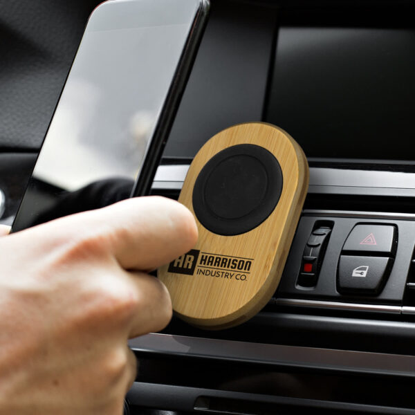 Bamboo Car Phone Holder - Image 4