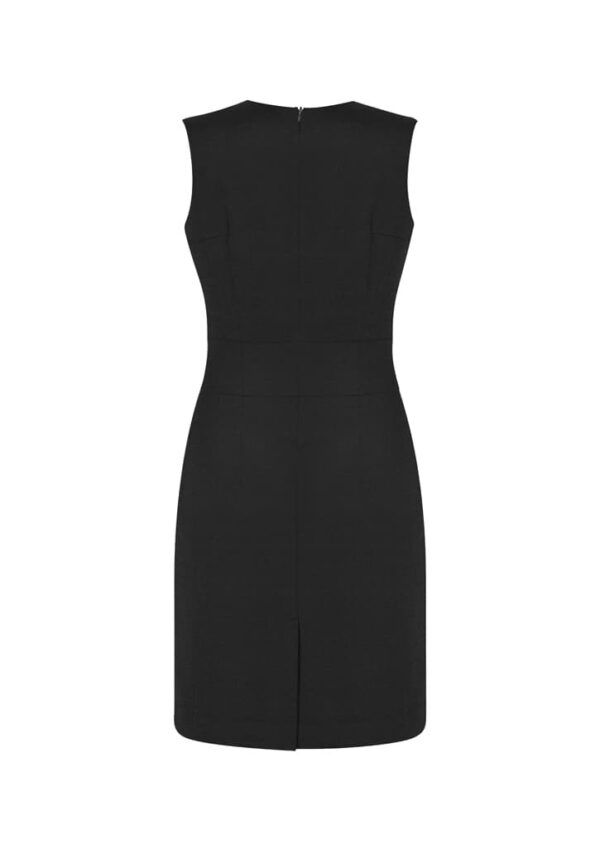 Womens Comfort Wool Stretch Sleeveless V-Neck Dress - Image 5