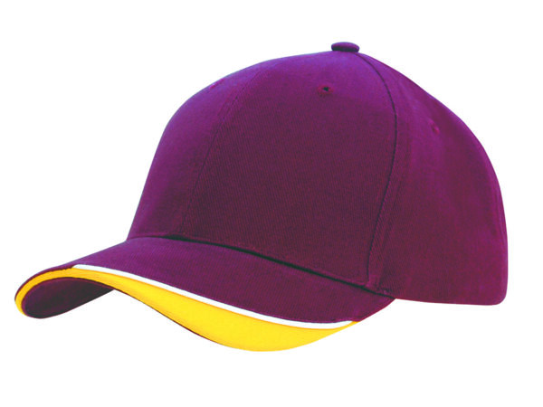Brushed Heavy Cotton Cap with Indented Peak - Image 19