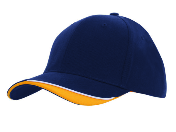 Brushed Heavy Cotton Cap with Indented Peak - Image 21