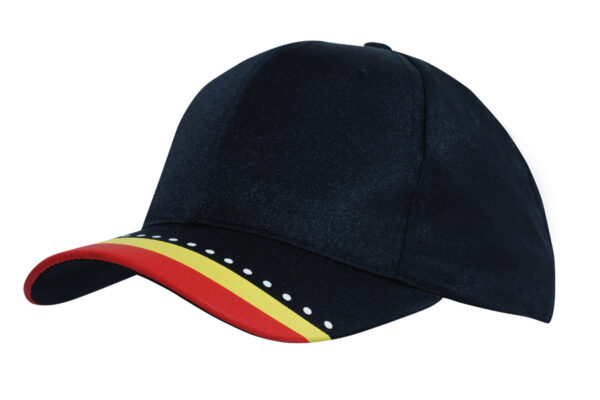 Breathable Poly Twill with Multi Coloured Printed Peak - Image 2