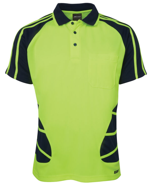 JB's Hi Vis S/S Spider Polo - Image 3