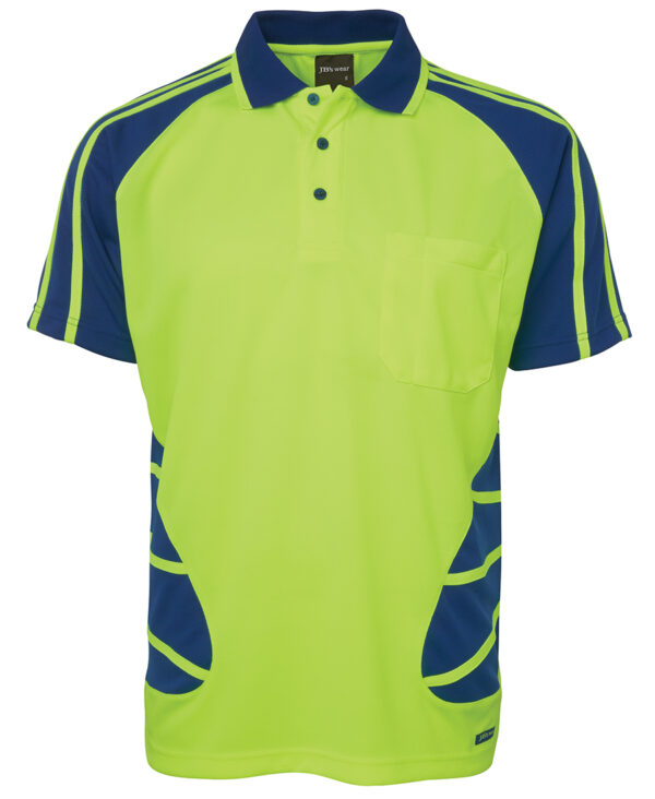 JB's Hi Vis S/S Spider Polo - Image 5