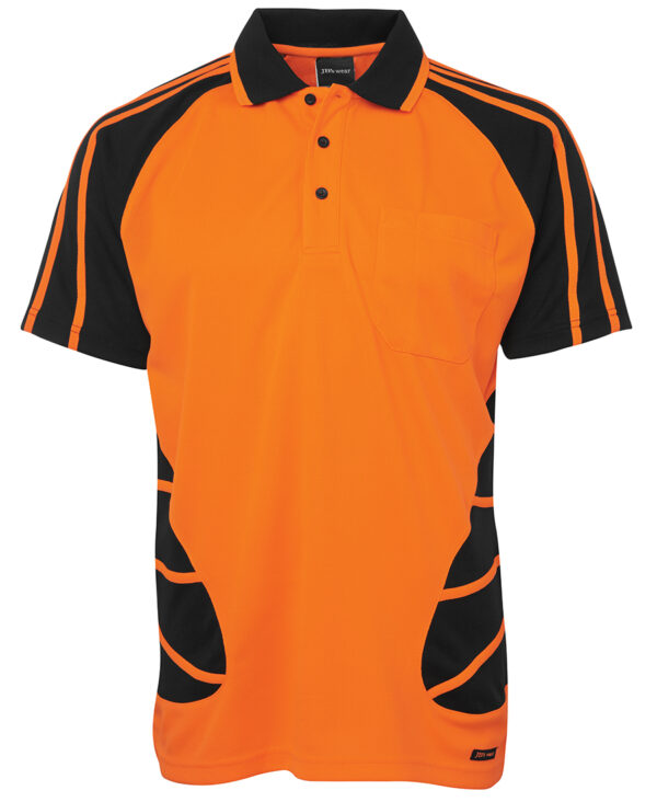 JB's Hi Vis S/S Spider Polo - Image 7