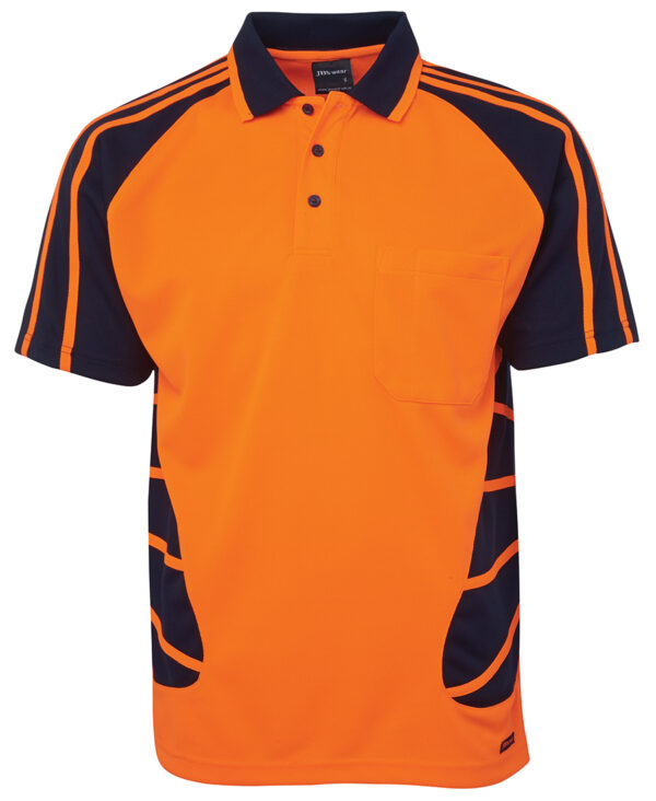 JB's Hi Vis S/S Spider Polo - Image 9