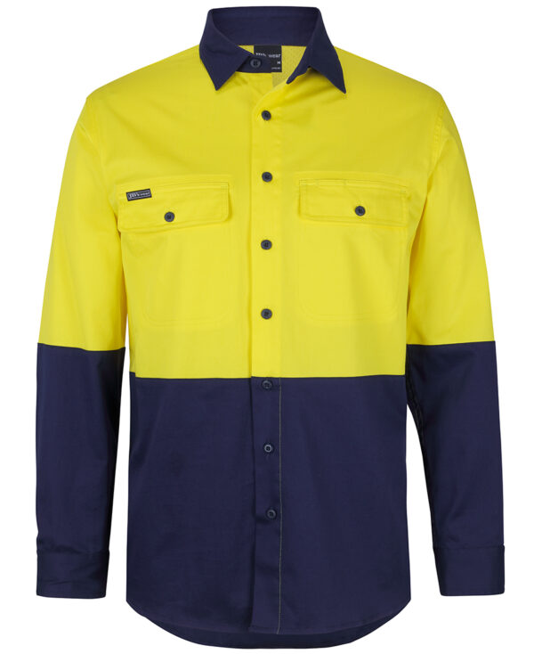 JB'S Hi VIs L/S Stretch Work Shirt - Image 3