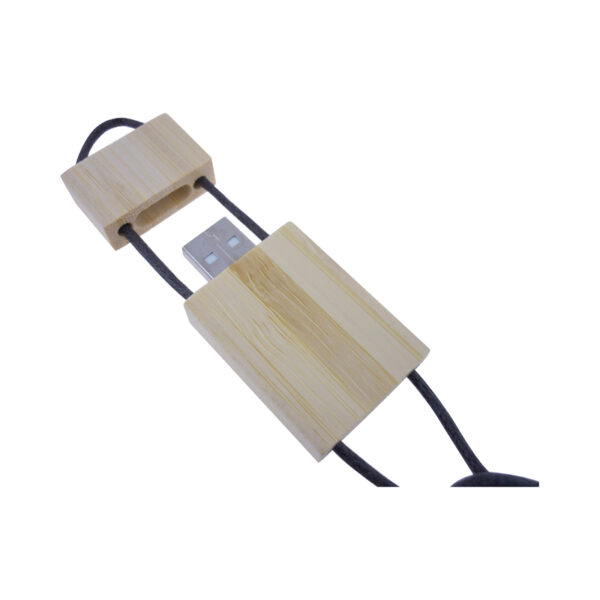 Bamboo Lanyard Flash Drive - Image 2