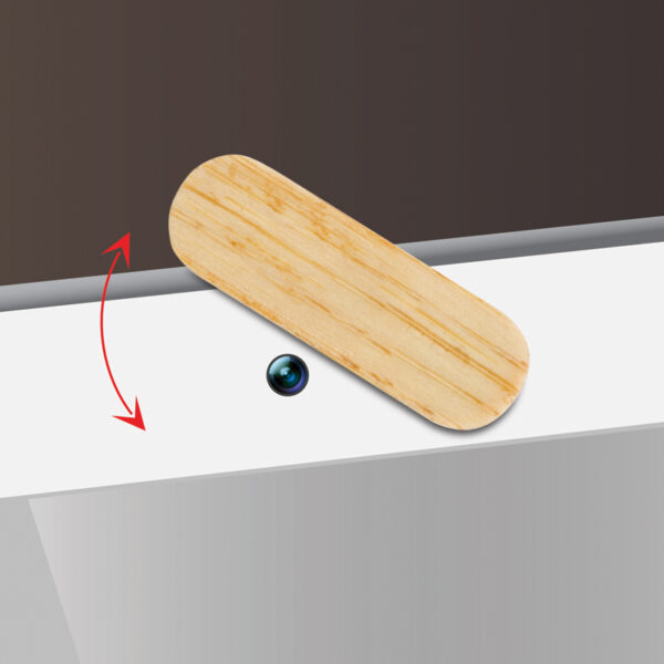 WebCam Cover Swivel Wood - Image 7