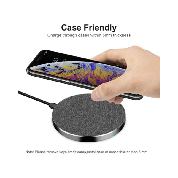 Tweed Fast Wireless Charger - Round - Image 2