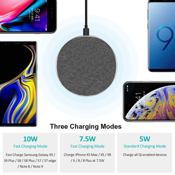Tweed Fast Wireless Charger - Round - Image 4